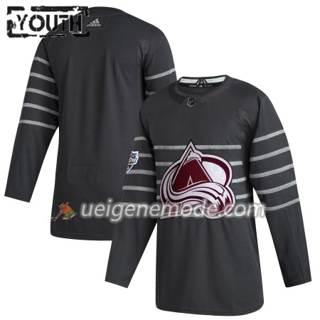 Kinder Colorado Avalanche Trikot Blank Grau Adidas 2020 NHL All-Star Authentic